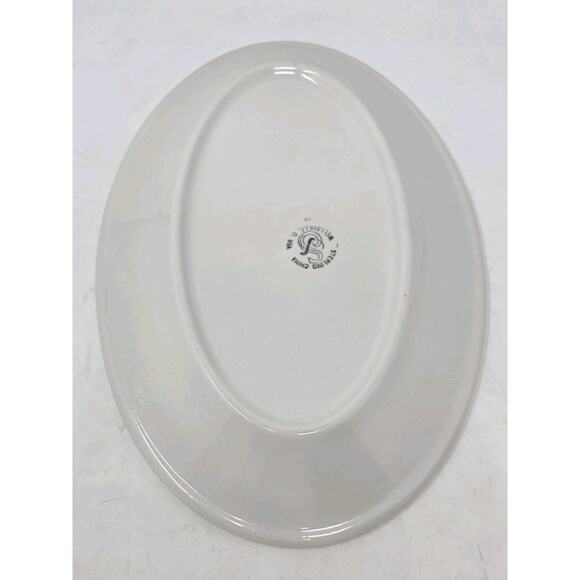 Vintage Platter ‘THE DINING CAR’ from 1990s Labeled Sterling China Rare - Picture 4 of 7